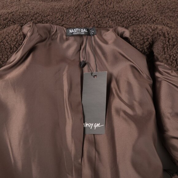 Nasty Gal Brown Teddy Vest Size UK 6 / US 2 - Picture 4 of 4